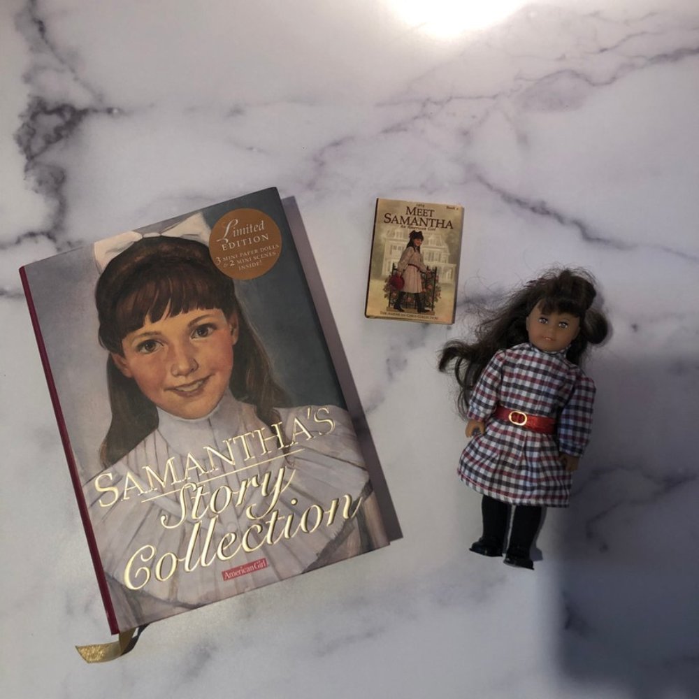 American Girl Samantha Book and Mini Doll Set
